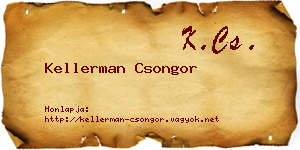 Kellerman Csongor névjegykártya